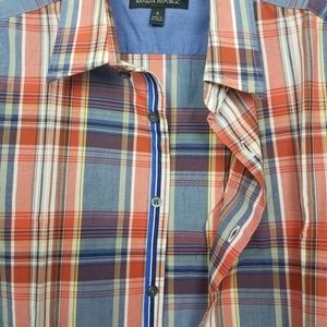 Banana Republic shirt mens grid plaid butto